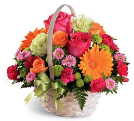 Summer Sunshine Basket<br><b>FREE DELIVERY from Flowers All Over.com 